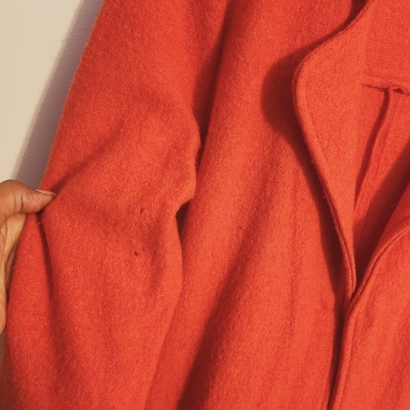 Anthropologie | Sparrow Women's Orange Wool Belted Jacket (Size Small) - Picture 9 of 16